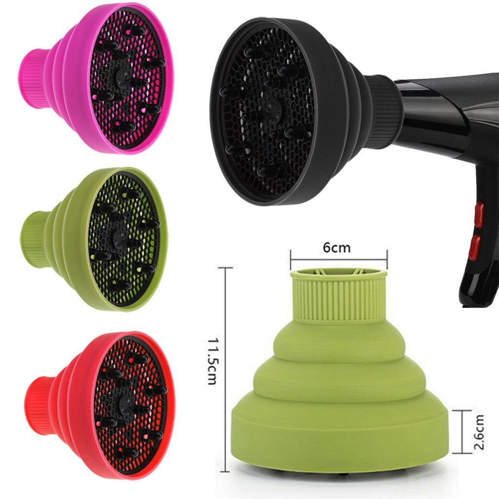 Difusor Plegable de Silicona para Secar y Estilizar el Cabello