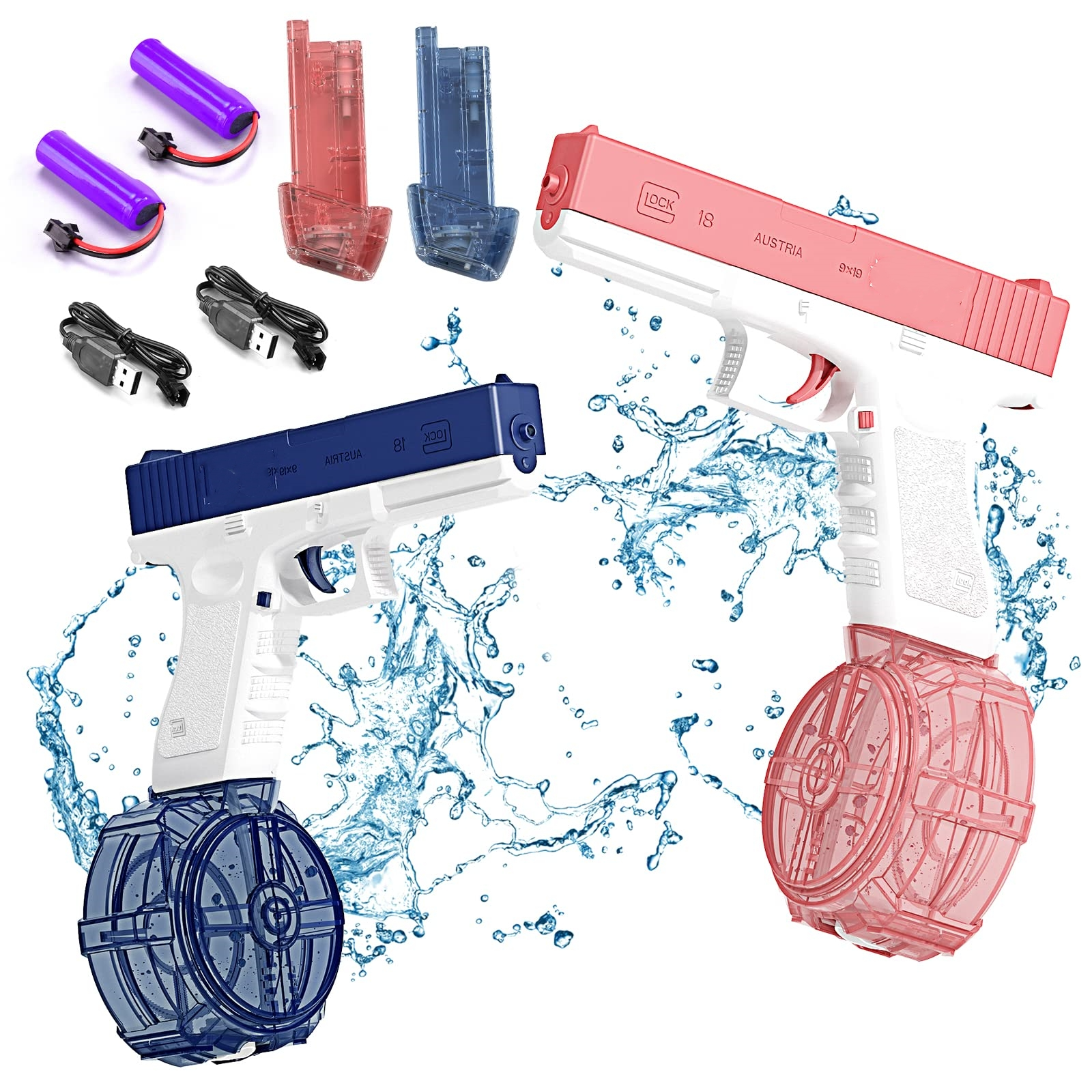 Pistola Lanzadora de Agua Eléctrica Airsoft Para Juegos de Verano en la Piscina Para Niños