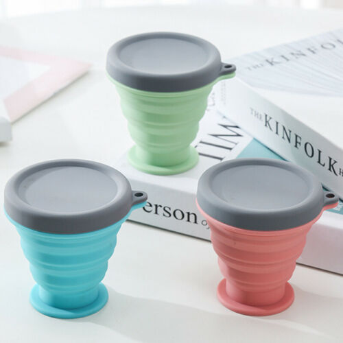 Taza de Café de Viaje Plegable de Silicona de 200ML