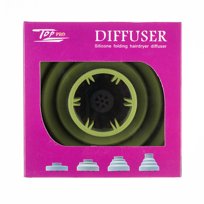 Difusor Plegable de Silicona para Secar y Estilizar el Cabello