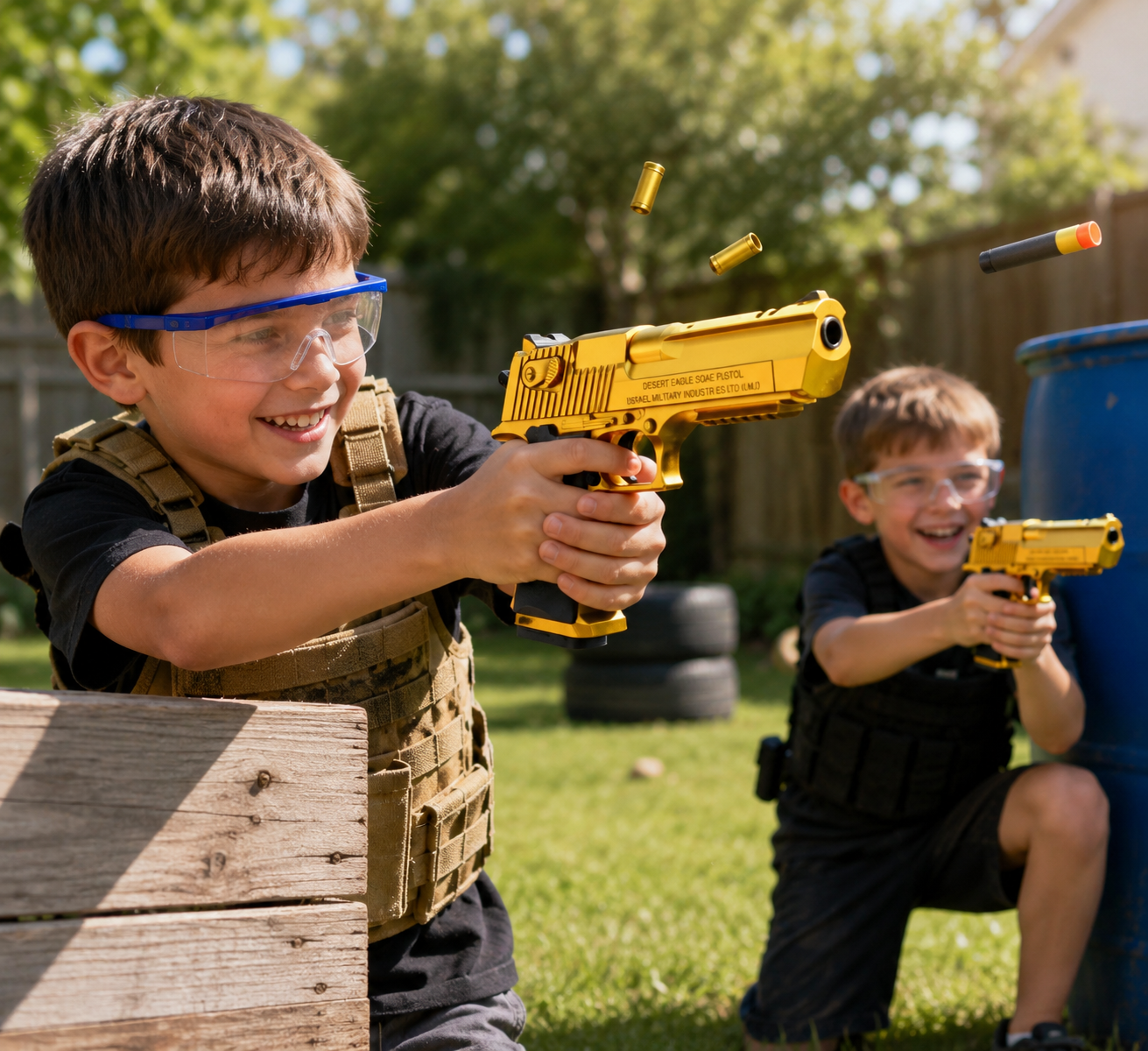 Pistola Automática de Espuma con Cáscaras Eyectables