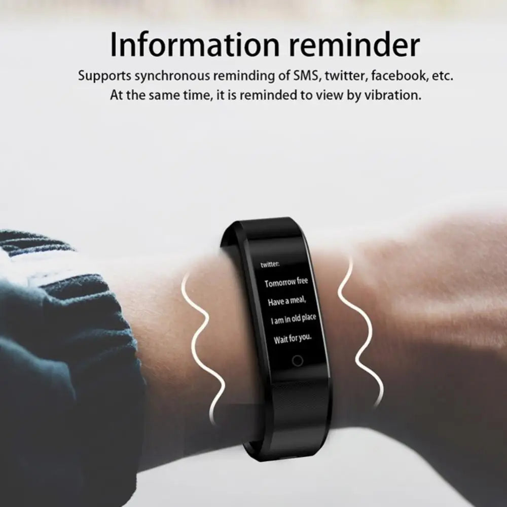 Reloj Inteligente 115Plus | Fitness, Ritmo Cardíaco y Resistente al Agua