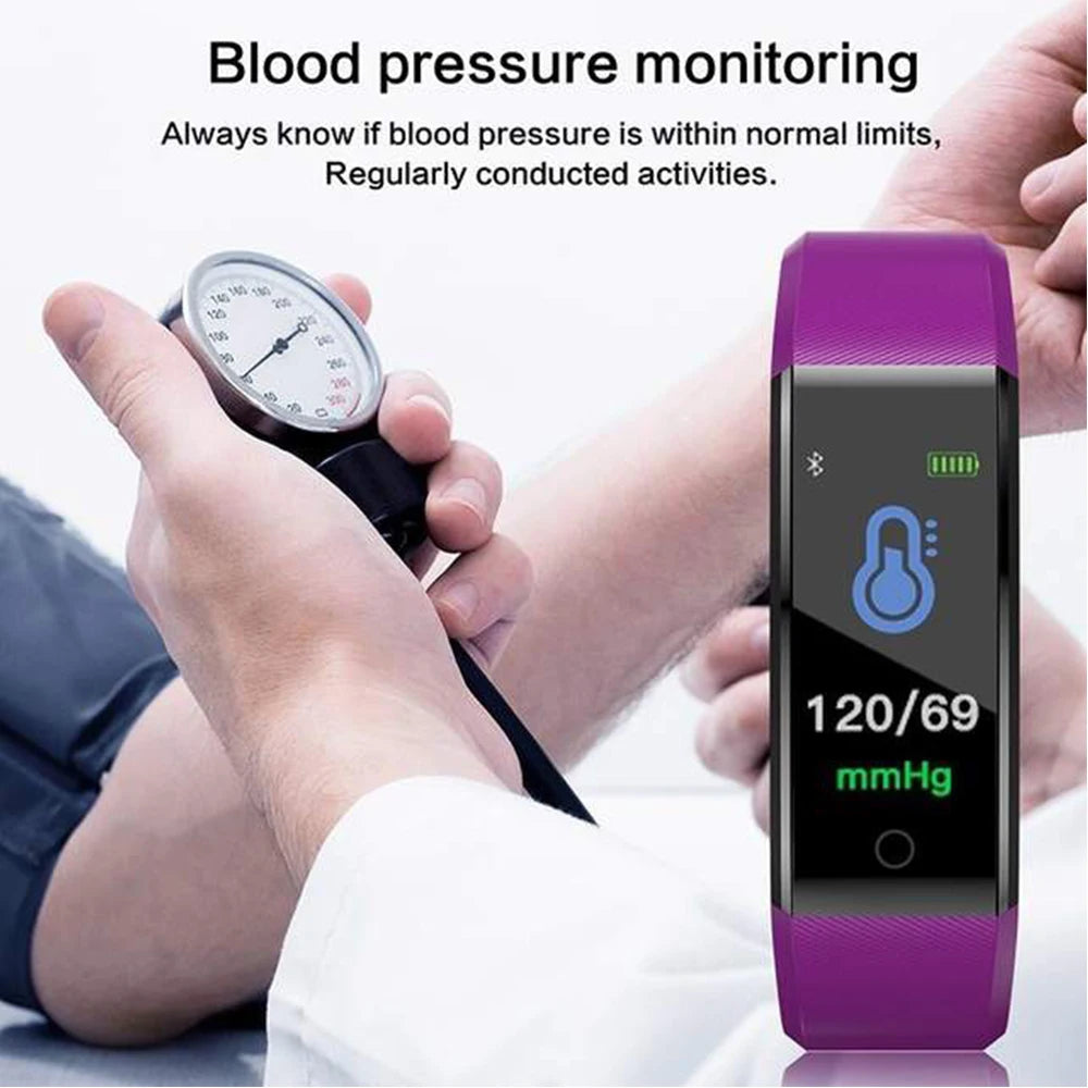 Reloj Inteligente 115Plus | Fitness, Ritmo Cardíaco y Resistente al Agua