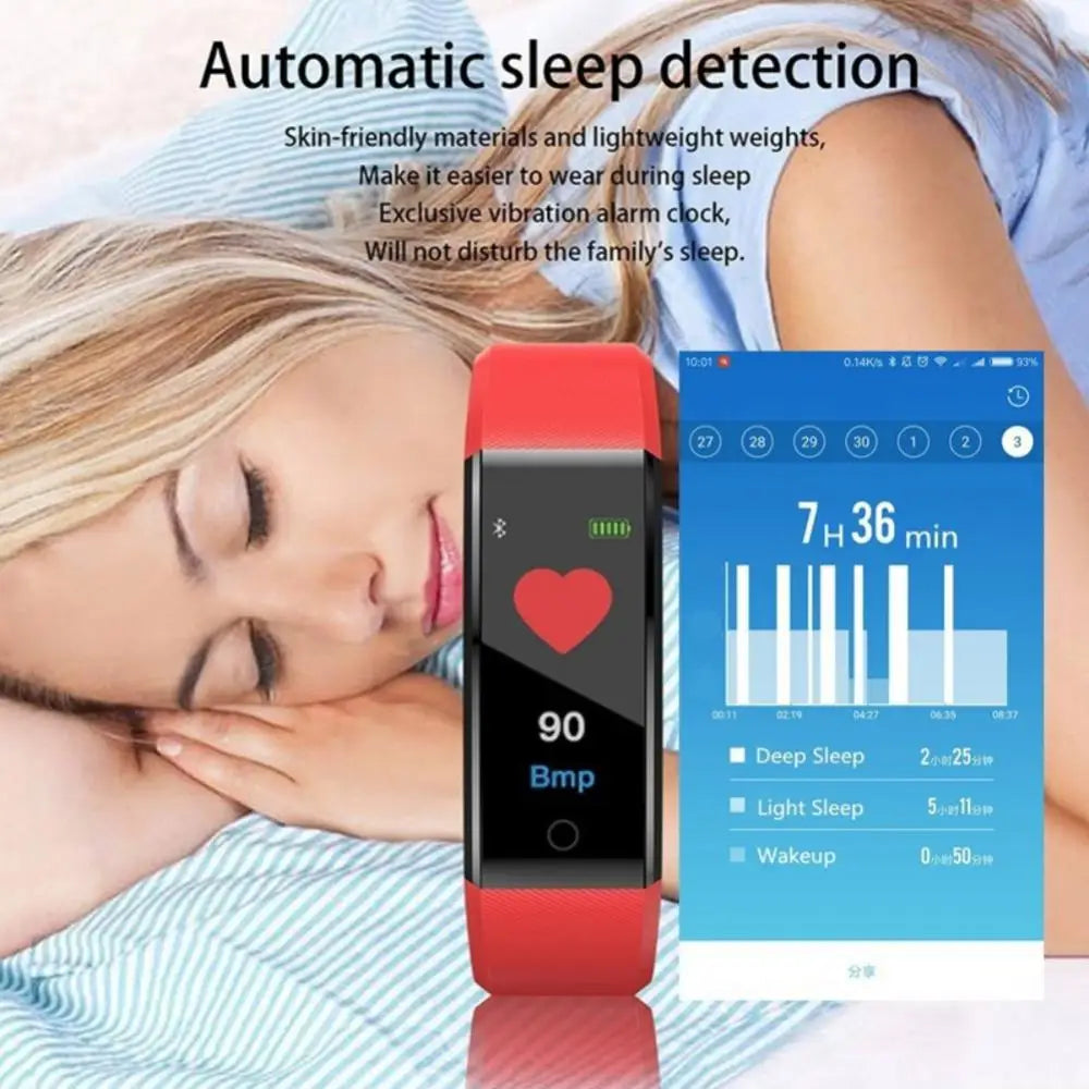 Reloj Inteligente 115Plus | Fitness, Ritmo Cardíaco y Resistente al Agua