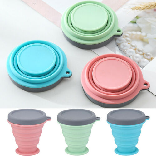 Taza de Café de Viaje Plegable de Silicona de 200ML