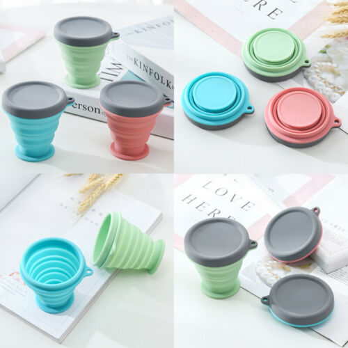 Taza de Café de Viaje Plegable de Silicona de 200ML